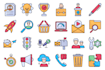 design custom flat, outline, fill and glyph icons