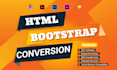 convert figma to responsive HTML CSS tailwind bootstrap or vuejs