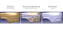reverse engineering and create exact 3d models from 3d scan