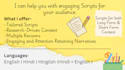 write engaging scripts for short form and long form content