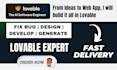 fix lovable cloud ai, lovable website, supabase dev ai, gohighlevel sales funnel