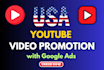 do youtube video promotion targeted in USA