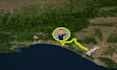do a travel route on map and map animation