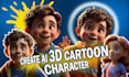 create cute 3d character modeling and rendering