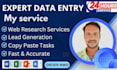 do accurate data entry, PDF to excel, CRM data entry