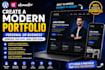 build my own modern personal or business portfolio site