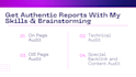 do website SEO audit report with analyzing technical parts and competitors