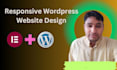 build responsive wordpress website design,redesign using elementor