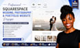 build squarespace wedding landing page website design photography or portfolio
