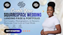 build squarespace wedding landing page website design photography or portfolio