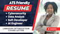 write ats cyber security, data analyst, business analyst, IT tech resume and cv