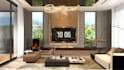 design modern living room, kitchen, and bedroom realistic in 3d