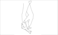 fine line tattoo design draw a minimalist line art