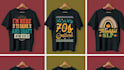 do retro wavy vintage t shirt design for amazon within 4 hours