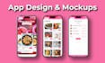 do amazing app designs in figma, uiux designs, app designs