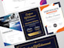 do a professional certificate design for your organization