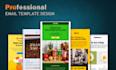 design mailchimp email template and setup automation