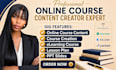 create online course content elearning course curriculum, lesson plan and ppt