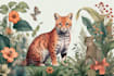 draw an animal and botanical illustration