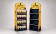 design 3d kiosk, retail fixture, floor display, and display stand