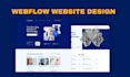 build webflow website design or figma to webflow, webflow template