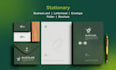 design custom business logo with complete brand style guide brand book