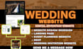 wedding website wedding digital invitation website rsvp, event planning website