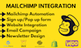 integrate mailchimp with your wix website squarespace wordpress website