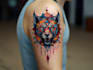 create a watercolor tattoo design