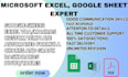 create custom excel spreadsheet, microsoft excel, google sheet, vba, data entry