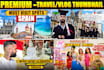 design premium clickbait travel vlog thumbnail
