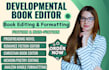 developmental book editor for fiction novel, christian romance nonfiction memoir