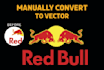 do manual vector tracing or convert image to vector quickly