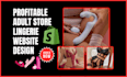 design 7 figure adult shopify store adult toy dropshipping lingerie website