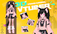 create 3d character models, vrchat avatar, vtuber character, anime and vroid