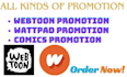 do webtoon, comics,book promotion