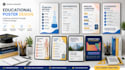 design modern educational ,medical and business posters