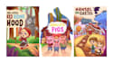 draw your cute and colorfull childrens book illustration