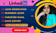 do b2b lead generation and find valid emails from linkedin