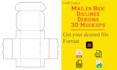 do mailer box, shipping box designs with 3d mockups