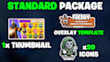 create you a box pvp style thumbnail for fortnite creative