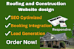 build roofing, contractor, construction, plumbing, website