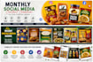 design monthly social media content for your food business