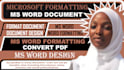 professionally edit, format, and design your microsoft word document
