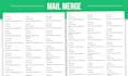 do mail merge for mailing labels, letters or envelopes