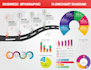 do business infographic flowchart diagram and a chart design