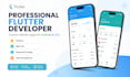 develop flutter app for android ios with firebase