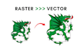 vectorize image and recreate logo redesign
