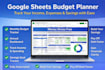 provide a google sheets monthly and annual budget planner template