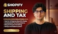 set up shopify shipping settings and tax set up